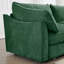 Canapé modulaire en L à 3 places avec repose-pieds mobile, assise large et profonde, vert chenille-1395197273-1395197272