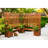 Auxane Powder Coated Steel Outdoor Bench