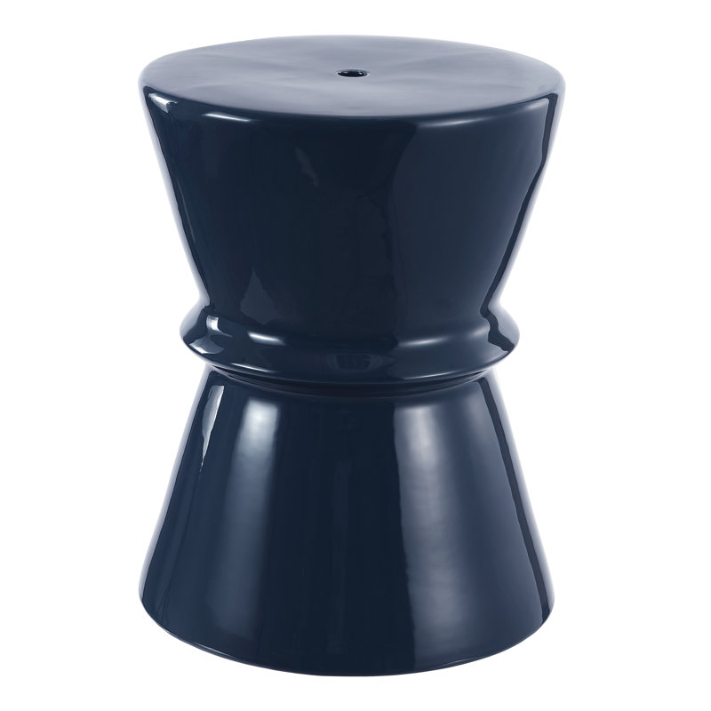 Tabouret d'appoint Jande, Bleu marine