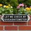 Let Me Check Humorous Metal Wall Sign | Decorative Hand Finished Wall Plaque for Home Bar, Office, or Any Room