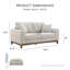 Causeuse en chenille avec coussins Cherelle-120234888