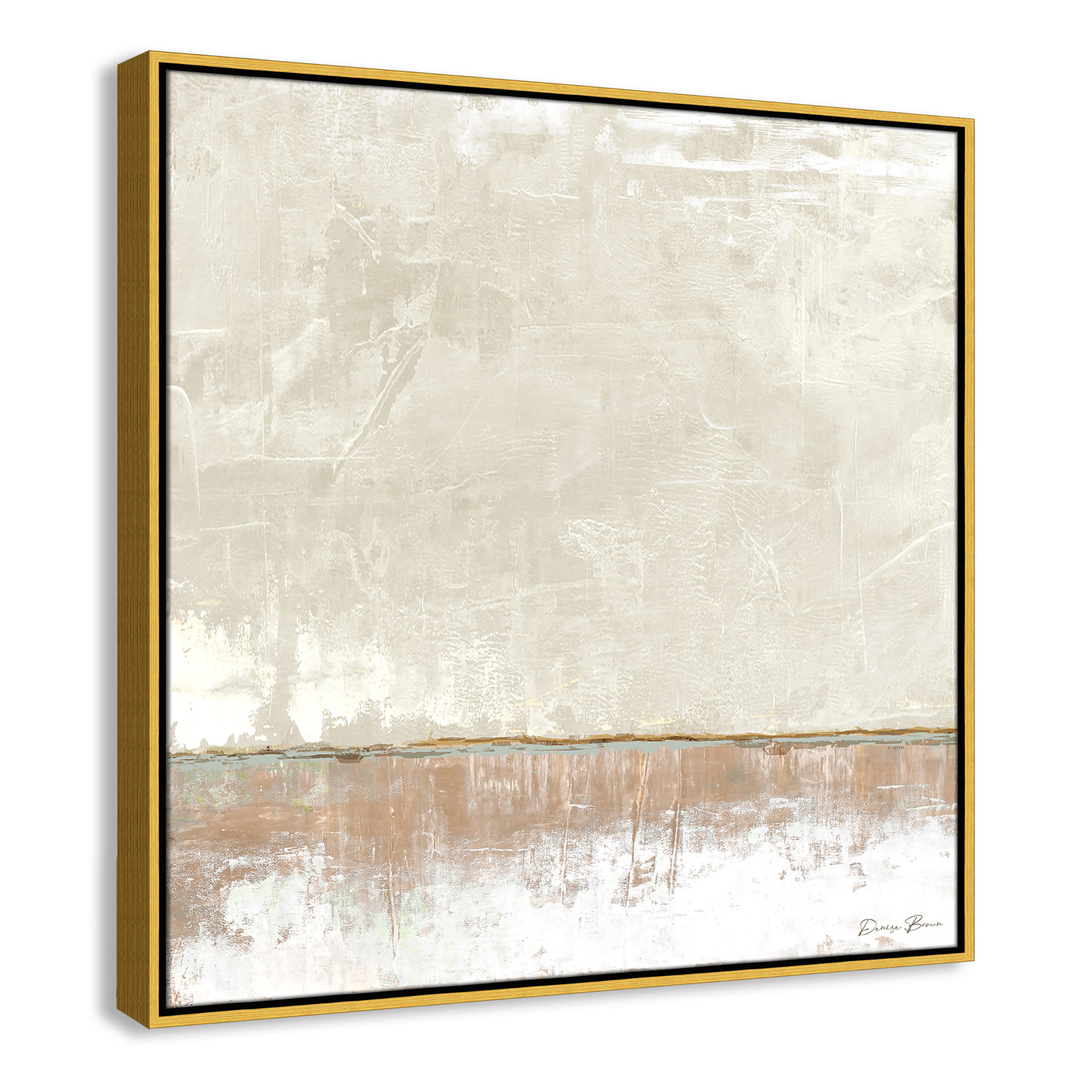 Delevan "Better Days II" Print, 31.5" H x 31.5" W, Gold