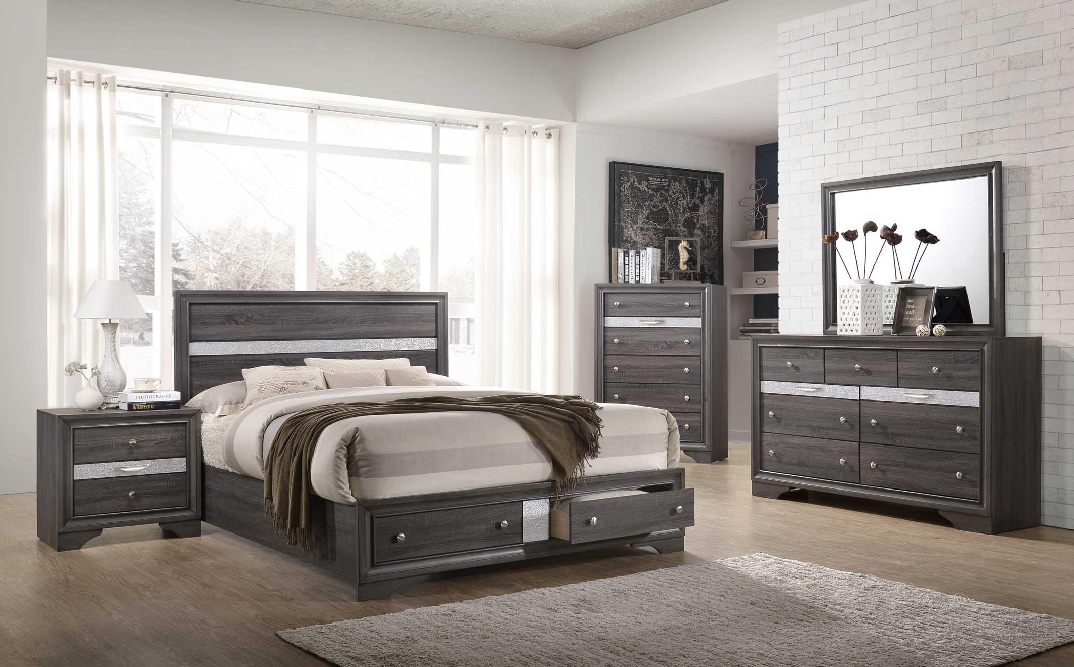 Willa Arlo™ Interiors Hardrick Delaware Standard 4 Piece Bedroom Set ...