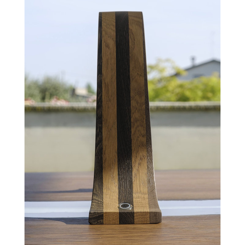 Solid Wood Novelty Lamp, Black/Brown