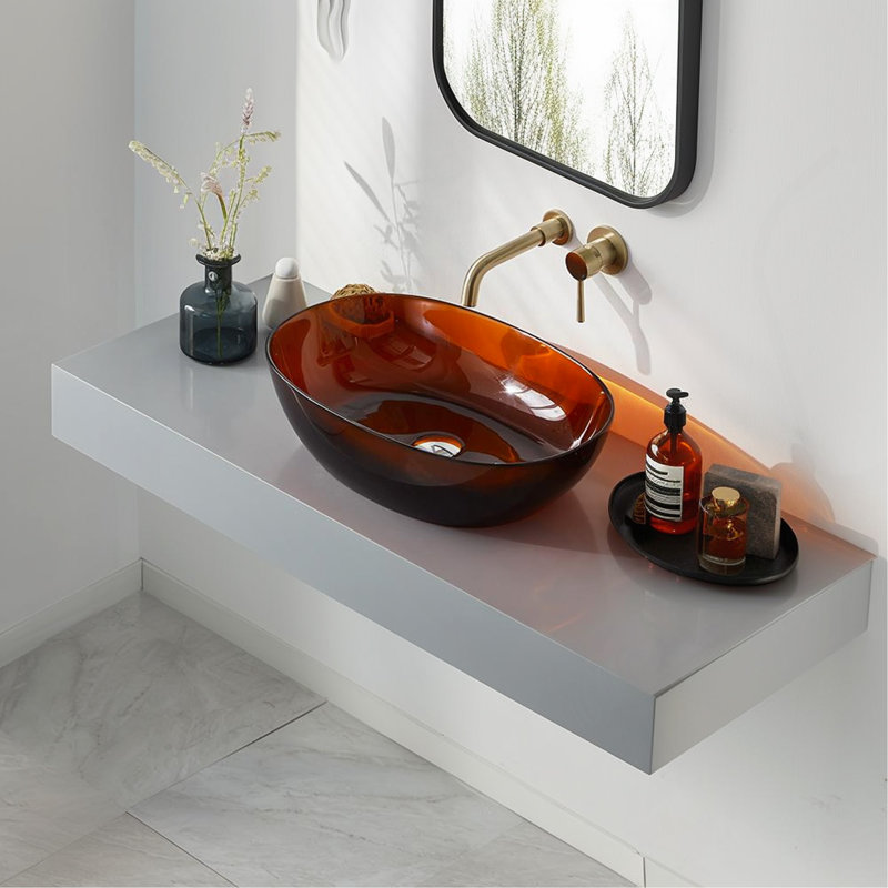Vessel Sink Resin Bathroom Sink Modern