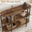 Console industrielle à 3 niveaux avec tablettes ouvertes - Canapé d'entrée 47,2 "- Structure en métal robuste - Conception peu encombrante pour le salon, le couloir, la cuisine ou le canapé - couleur rétro-1707457361-1707457362-1707457367