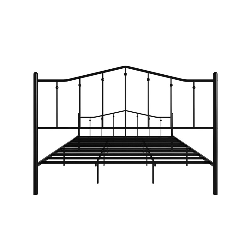 Atmore Full Metal Bed, Black, Full