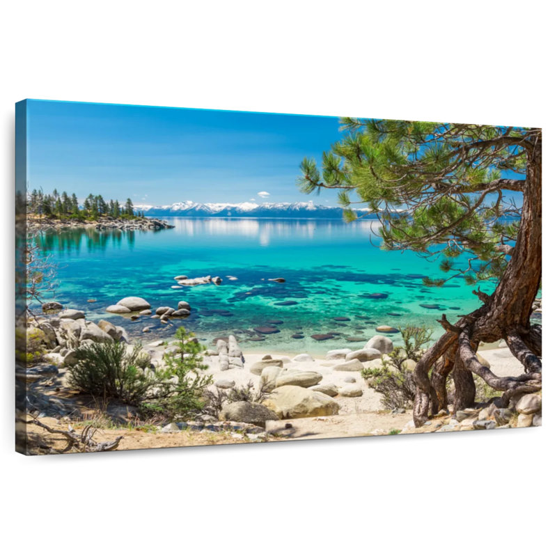 Alvord turquoise, lac Tahoe, H 26 po x l 39 po