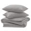 4-Piece Striped High Quality Duvet Cover Set with Fitted Sheet & 2 Pillowcases -116724605-116724607