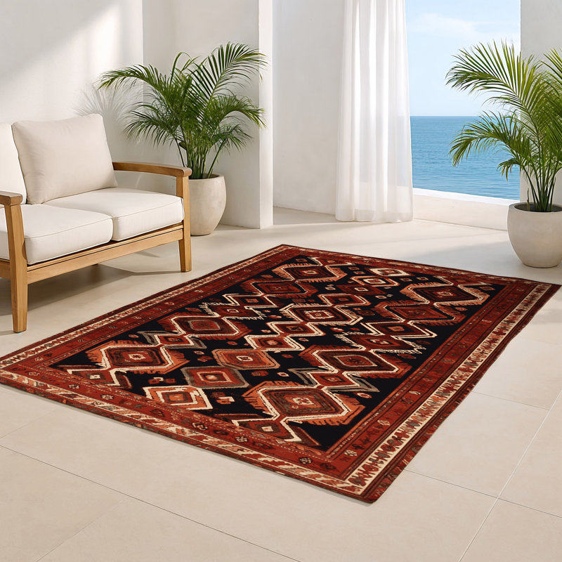 Turkish Brown Indoor and Outdoor Area Rug, Rectangle 2' x 3'