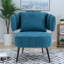 Chaises d'appoint à ressorts ensachés, chaise en acier moderne Chenille pour la maison