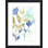 «Cobalt and Olive Bouquet I» par Jennifer Goldberger - peinture encadrée