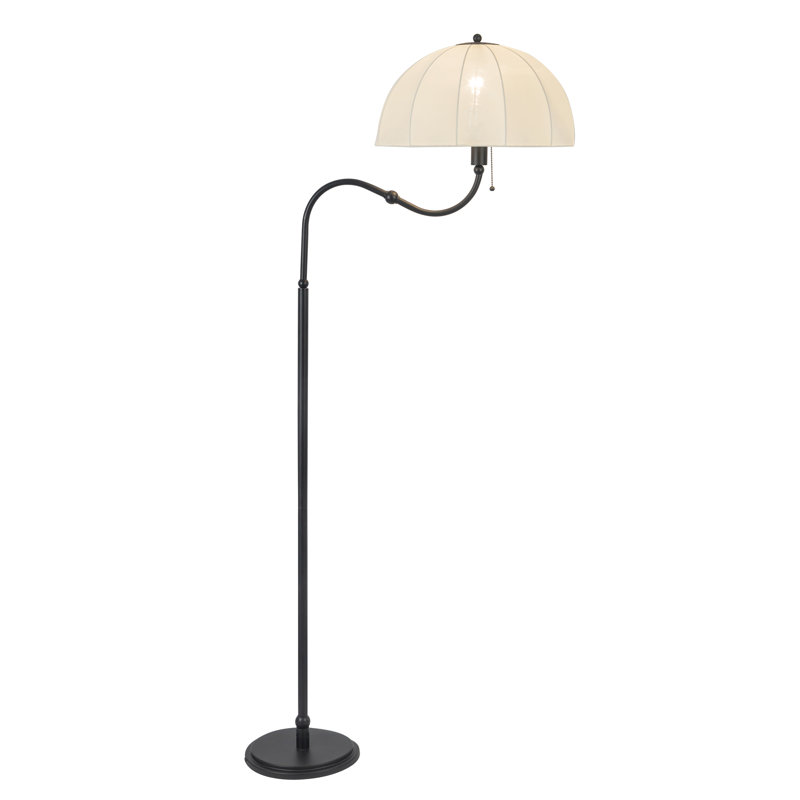 Lampe sur pied 68 po Crosby, Noir mat