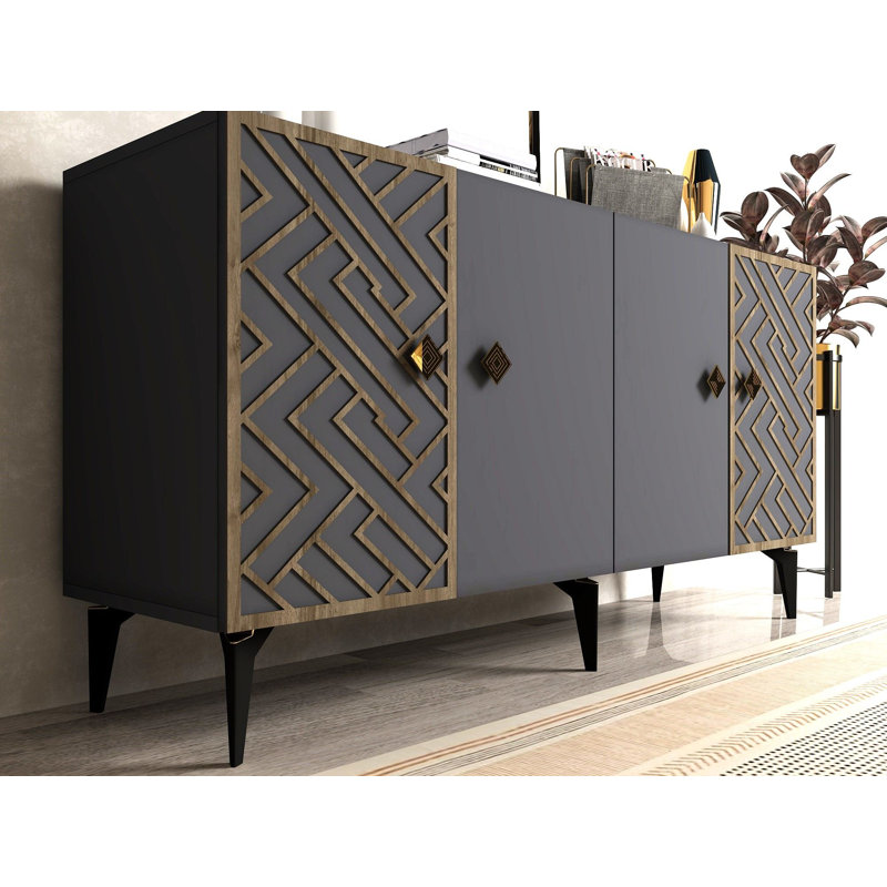 Olivia 150cm Console Table, Grey