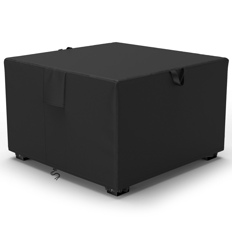 Housse imperméable carrée pour foyer d'extérieur, H 24 po x l 50 po x P 50 po