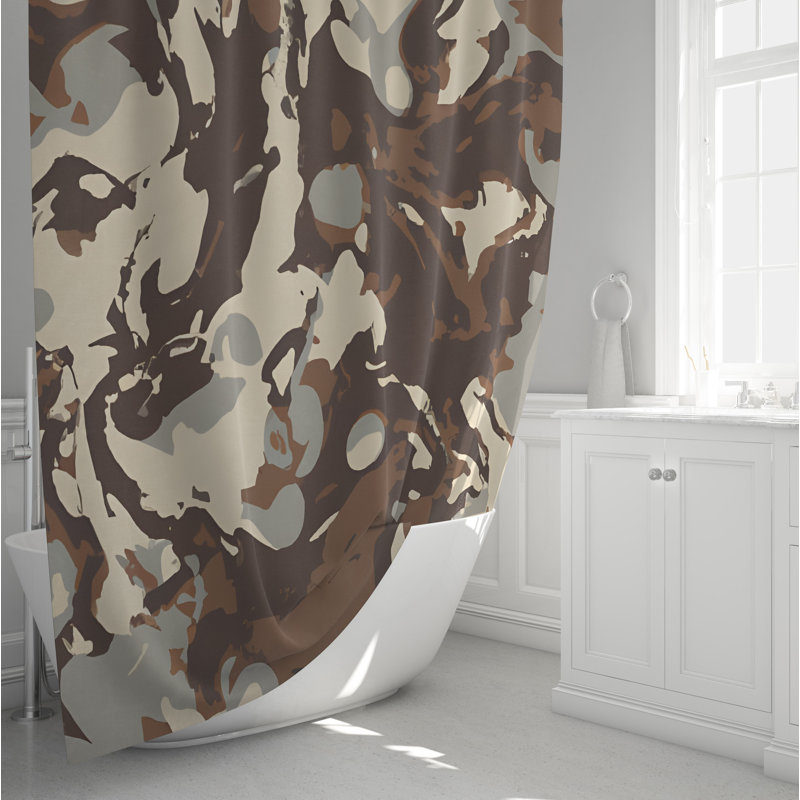 Obermuller Abstract Shower Curtain, 83" H x 70" W