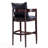Ritz Mid-Century Modern Vegan Leather Upholstered Beech Wood Bar Stool in Black-50251494-42460885