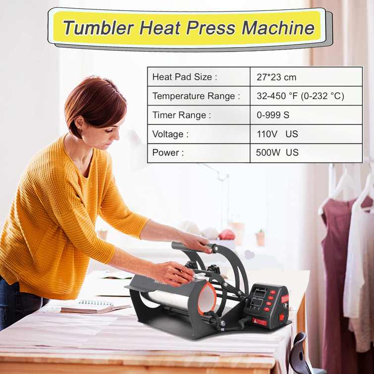 Himimi Portable Tumbler Heat Press Machine, Mug Press Sublimation