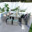 Amher 10 - Person Wicker Patio Dining Set with Rectangular Table , Cushions Included-839580213-927614629