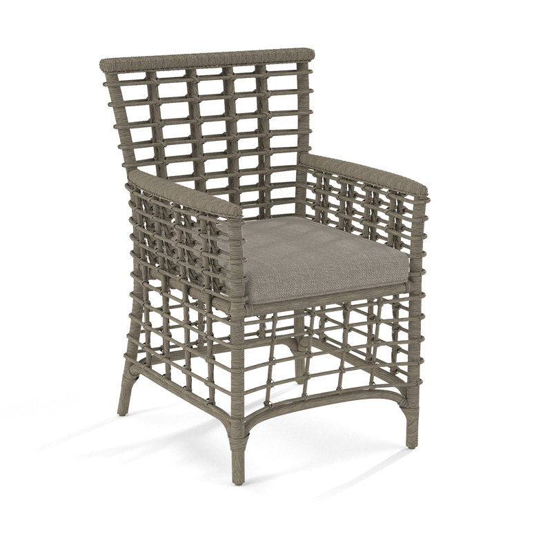 Bridgehampton Arm Chair, Stone Hearth, Stone Crypton Performance