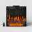 Built In Electric Fireplace With 12 Flame Colors, Remote Control