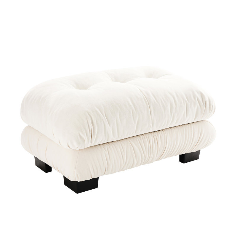 27 - White With Solid Wood Frame And Breathable Chenille Fabric For A Comfy Lounge Construction Weave Cozy Spot
