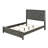 Twin Size Bed Frame With Rustic Gray Finish Geometric Design And Pattern Solid Youth Bedroom Furniture Contemporary For-536576862