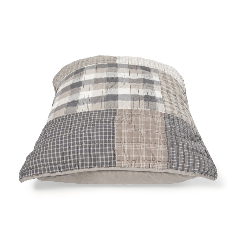 Donna Sharp Smoky Square Pieced Cotton Quilted Standard Sham