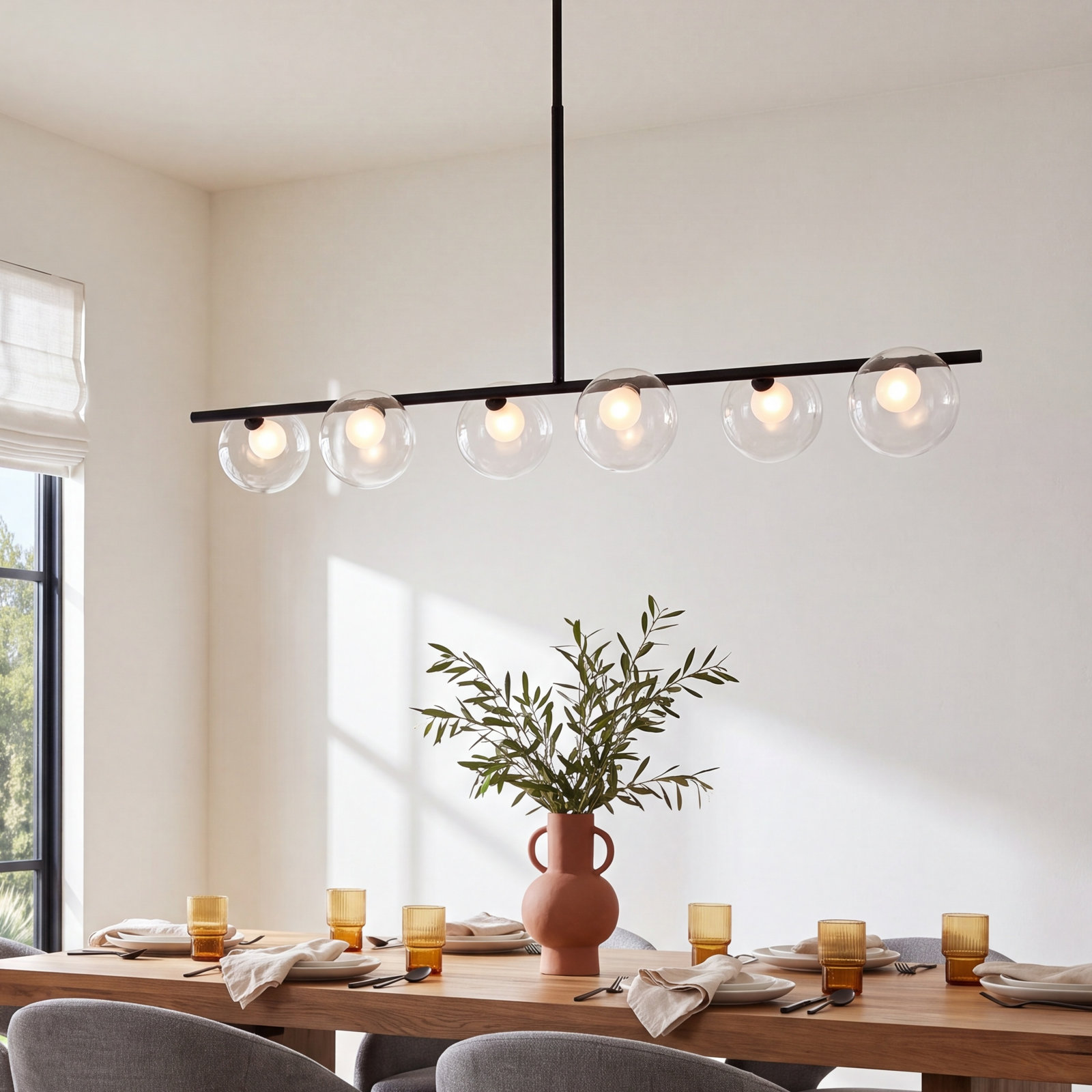 Denae 6 - Light Sphere Chandelier