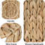 Panier de rangement en papier hygiénique Water Hyacinth - Organisateur de salle de bain mince, peut contenir jusqu'à 9 méga rouleaux