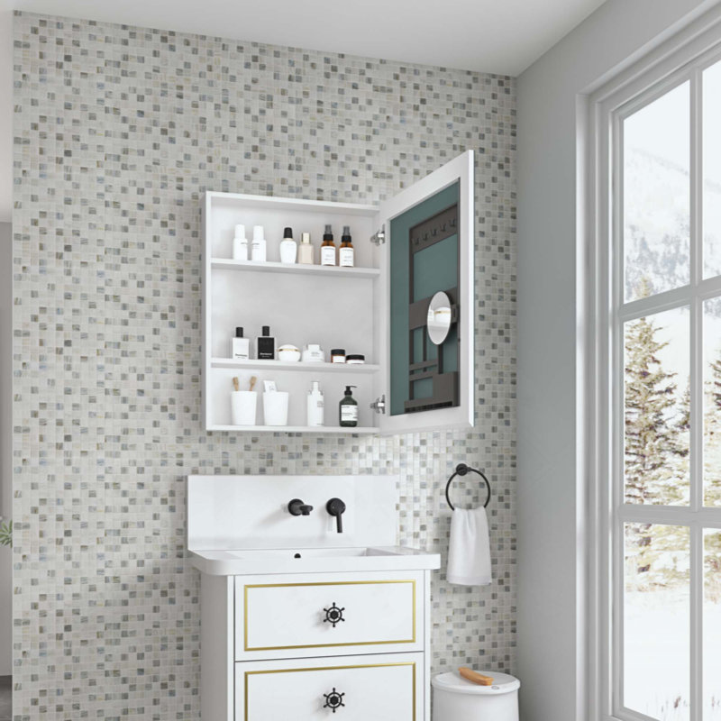 Armoire à pharmacie sans cadre Surface Mirror, 30" H x 24" W x 4.8" D