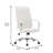 Dumond Modern Y-Stitched Executive Chair – Leather Ribbed Office Chair with Chrome Steel Base – Ergonomic Mid-Century Swivel Task Chair-68074399