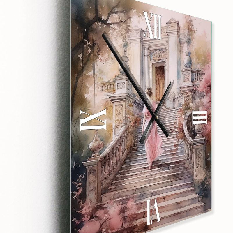 Jalayne - Horloge murale romantique pour femme, H 40 po x l 30 po x P 1 po