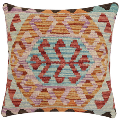 100% Wool Throw Square Pillow Cover & Insert