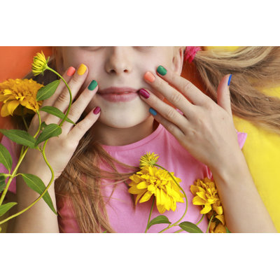 Nails Of A Girl by Marigo20 - Wrapped Canvas Print