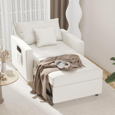 Emma-Leigh 1 Seater Fabric Accent Chairs Bed