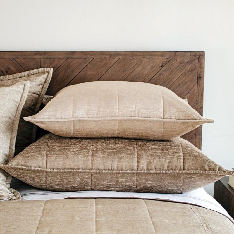 Stria Lumbar Pillow Cover & Insert, 25"H x 36"W, Bronze