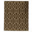 Flatweave Wool Geometric Area Rug in Espresso