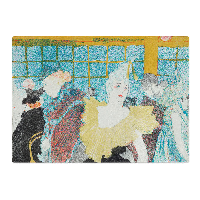The Clownesse by Henri De Toulouse-Lautrec Chopping Board, 20cm W x 28.5cm L