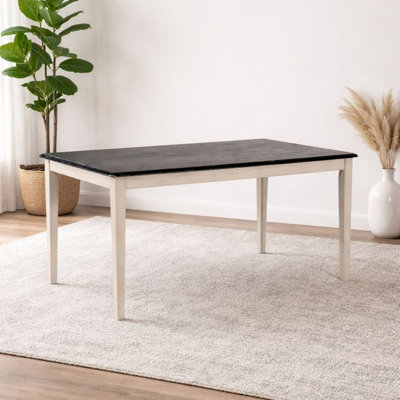 Weldy Hardwood Solid Wood Dining Table