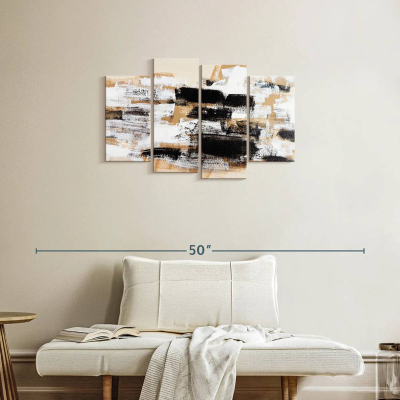 Avery Abstract Neutral, 22" H x 36" W