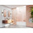 Illume 59.5 in. x 58.25 in. Fully Frameless Hinge Bathtub Door-115145464