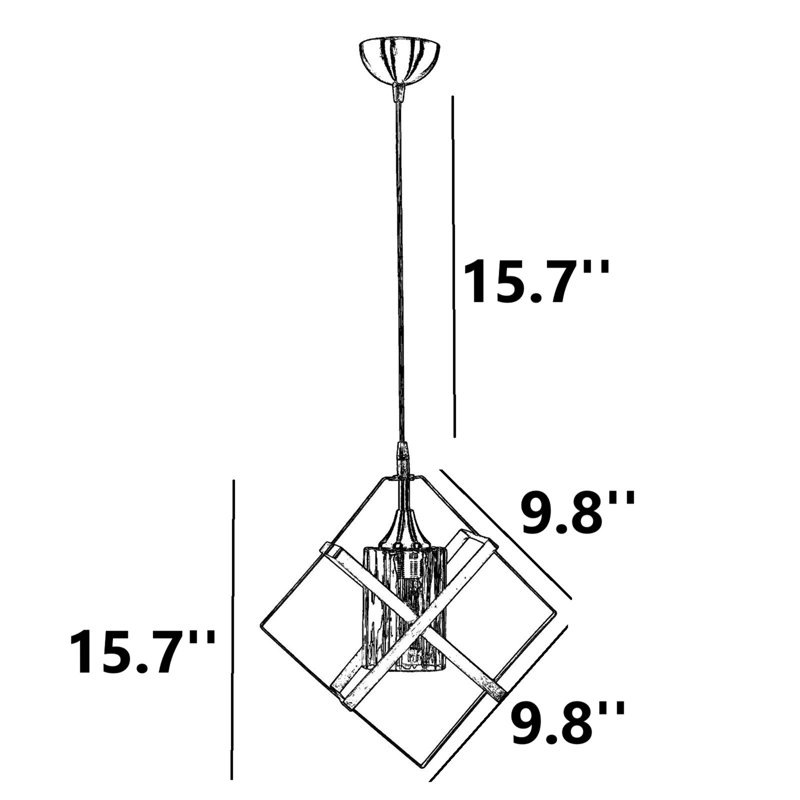 Luminaire suspendu conique 1 lumière Zaidon