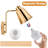 Cordless Rechargeable Battery Operated Swing Armed Wall Sconce With Remote Control Set Of 2 Rose Gold-368383179