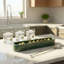 Plat ovale en marbre vert-2002503940
