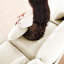 Beige à quatre places revêtu de chenille, avec coussin lombaire mobile, structure en bois, ergonomique, éponge et configuration flexible avec revêtement en chenille, forme, rembourrage résilient,-830696693