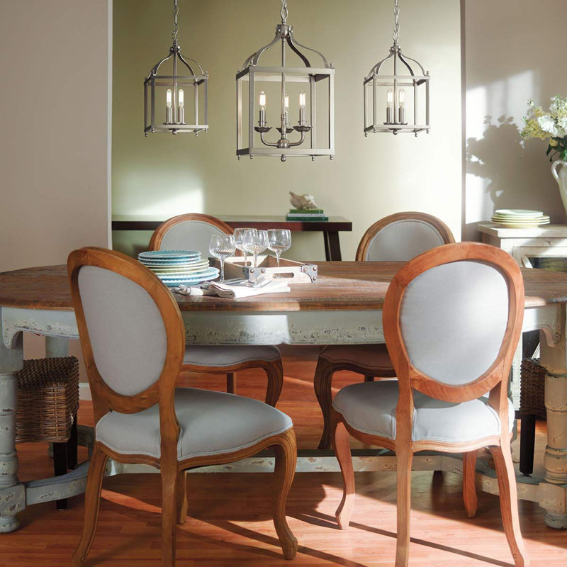 Larkin 3 - Light Lantern Pendant, Brushed Nickel