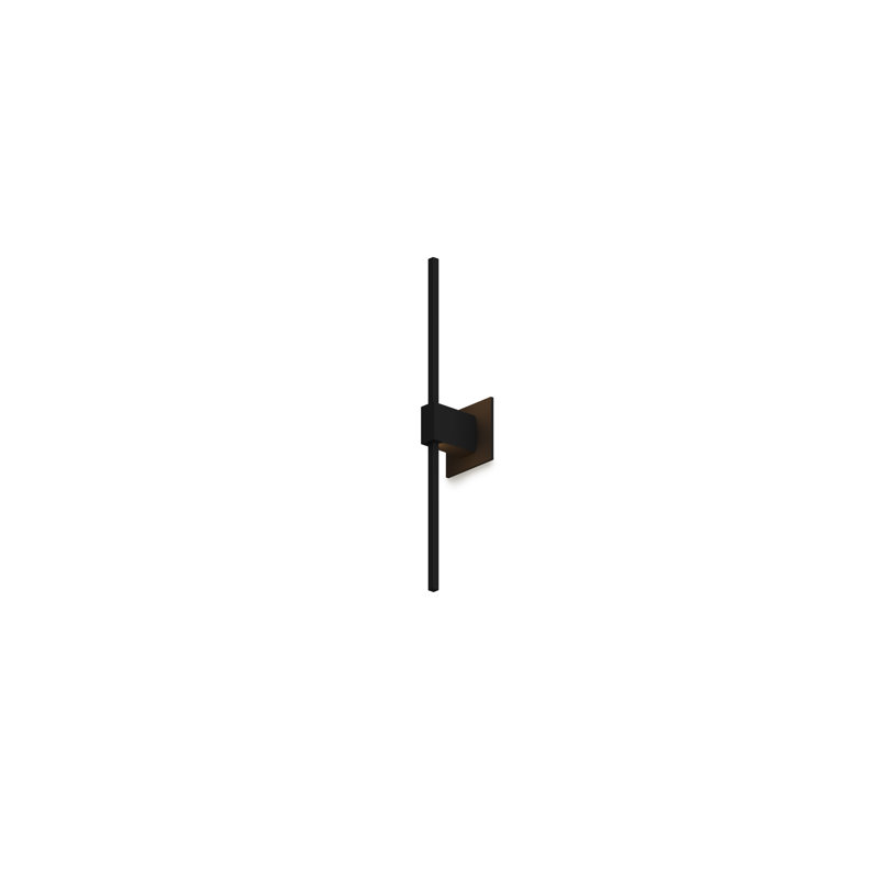 Z-Bar 1 - Light LED Armed Sconce, 4.5" H x 24" W x 4" D, Matte Black