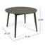 La table carrée en bois de 45,96 po, finition grise, pièce d'extérieur polyvalente grise, ajoute du charme à votre espace-2015890599