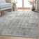 Nuzzo Toronto Modern Brushstroke Flat-Weave Gray Blue Area Rug